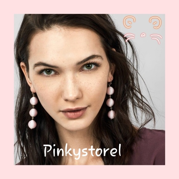 Cotton Ball Earrings - Picture 5 of 7